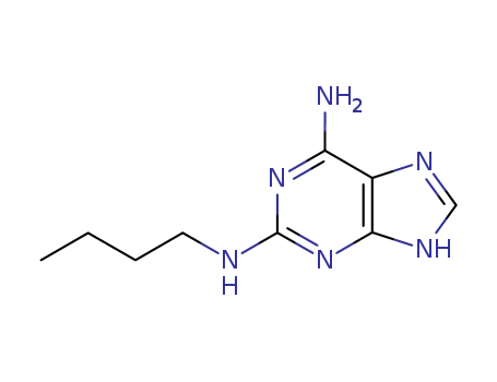 9H-Purine-2,6-diamine,N2-butyl- cas  5463-09-2