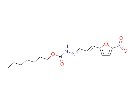 N'-[(E)-3-(5-Nitro-furan-2-yl)-prop-2-en-(E)-ylidene]-hydrazinecarboxylic acid heptyl ester
