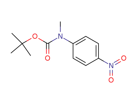 Molecular Structure of 474020-88-7 (Carbamic acid, methyl(4-nitrophenyl)-, 1,1-dimethylethyl ester)