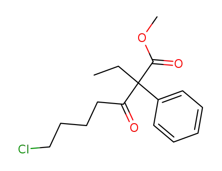 methyl 7-chloro-2-ethyl-3-oxo-2-phenylheptanoate