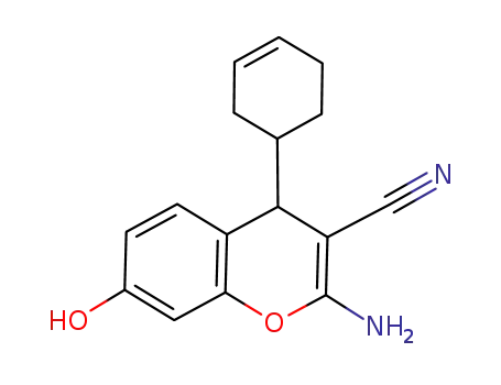 2-amino-4-(cyclohex-3-enyl)-7-hydroxy-4H-chromene-3-carbonitrile