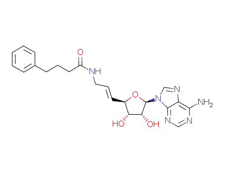 N-{(E)-3-[(2R,3S,4R,5R)-5-(6-amino-9H-purin-9-yl)-3,4-dihydroxytetrahydrofuran-2-yl]prop-2-enyl}-2-(1H-indol-3-yl)-4-phenylbutyramide