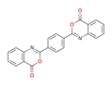 18600-59-4,2,2'-(1,4-PHENYLENE)BIS-4H-3,1-BENZOXAZIN-4-ONE,4H-3,1-Benzoxazin-4-one,2,2'-p-phenylenebis- (8CI);2,2'-(1,4-Phenylene)bis(4H-3,1-benzoxazin-4-one);2,2'-(1,4-Phenylene)bis[3,1-benzoxazin-4-one];2,2'-p-Phenylenebis(3,1-benzoxazin-4-one);2,2'-p-Phenylenebis[4H-3,1-benzoxazin-4-one];CEi-P;CEi-P-A;Cyasorb UV 3638;Pionin ZA 101;