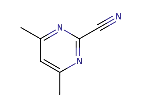Molecular Structure of 22126-16-5 (4,6-Dimethylpyrimidine-2-carbonitrile)