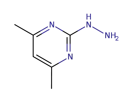 Molecular Structure of 23906-13-0 (2-Hydrazino-4,6-dimethylpyrimidine)