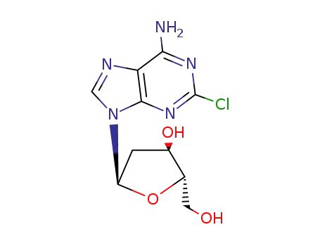 2-chloro-9-(2-deoxy-β-L-erythro-pentofuranosyl)adenine