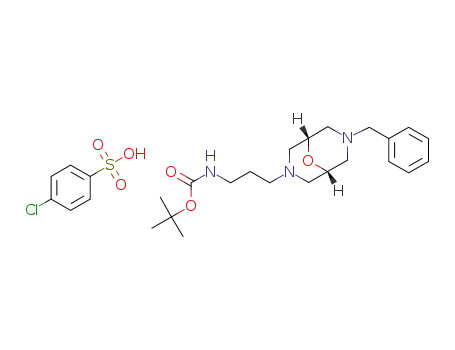 [3-(7-benzyl-9-oxa-3,7-diazabicyclo[3.3.1]non-3-yl)propyl]carbamic acid tert-butyl ester 4-chlorobenzenesulfonic acid salt