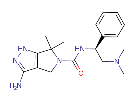Pyrrolo[3,4-c]pyrazole-5(1H)-carboxaMide, 3-aMino-N-[(1S)-2-(diMethylaMino)-1-phenylethyl]-4,6-dihydro-6,6-diMethyl-