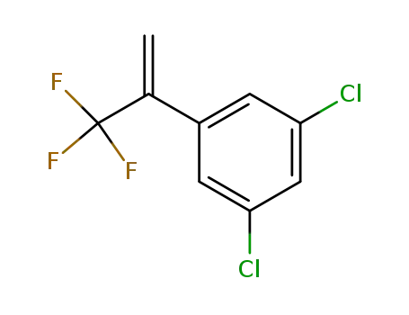 Molecular Structure of 864725-22-4 (1,3-dichloro-5-(3,3,3-trifluoroprop-1-en-2-yl)benzene)