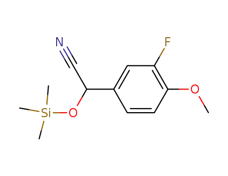 2-(3-fluoro-4-methoxyphenyl)-2-[(trimethylsilyl)oxy]acetonitrile