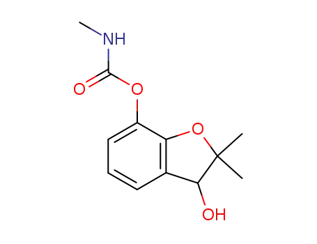 Molecular Structure of 16655-82-6 (CARBOFURAN-3-HYDROXY)