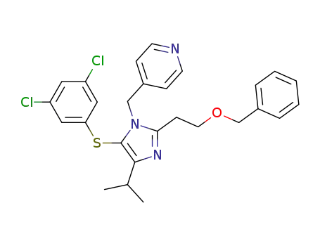 4-[2-(2-benzyloxyethyl)-5-(3,5-dichlorophenylthio)-4-isopropyl-1H-imidazol-1-ylmethyl]pyridine
