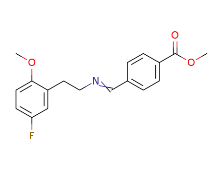 4-({[2-(5-fluoro-2-methoxyphenyl)ethyl]imino}methyl)benzoic acid methyl ester