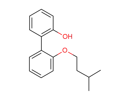 Molecular Structure of 900522-60-3 ([1,1'-Biphenyl]-2-ol, 2'-(3-methylbutoxy)-)