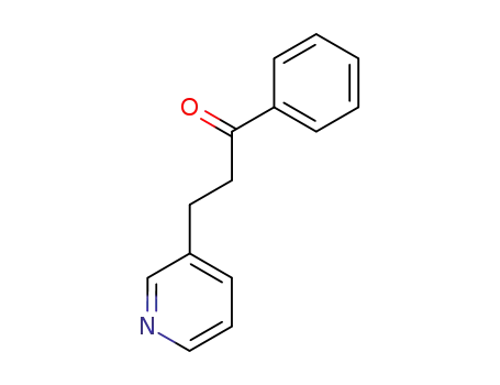 Molecular Structure of 39976-56-2 (1-Propanone, 1-phenyl-3-(3-pyridinyl)-)