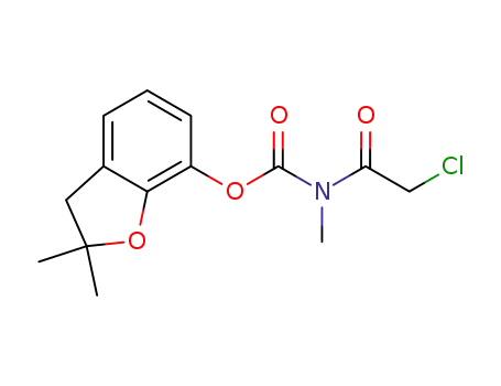 2,3-dihydro-2,2-dimethyl-7-benzofuranyl N-chloroacetyl-N-methylcarbamate