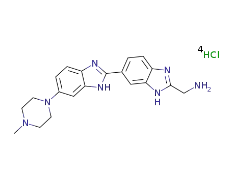 (6-(6-(4-methylpiperazin-1-yl)-1H-benzo[d]imidazol-2-yl)-1H-benzo[d]imidazol-2-yl)methylamine tetrahydrochloride