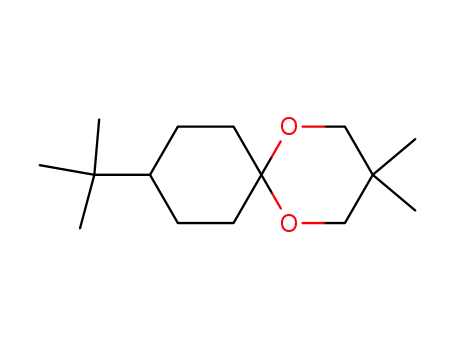 Molecular Structure of 13483-96-0 (9-tert-butyl-3,3-dimethyl-1,5-dioxaspiro[5.5]undecane)
