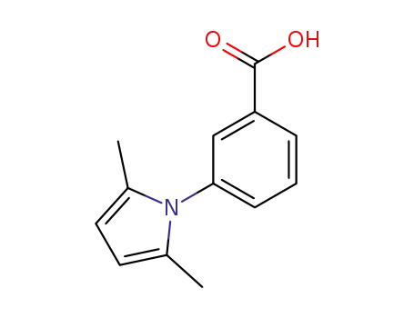 Molecular Structure of 26180-28-9 (3-(2,5-dimethyl-1H-pyrrol-1-yl)benzoic acid)