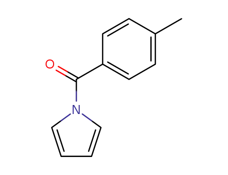 Molecular Structure of 70971-70-9 (1H-Pyrrole, 1-(4-methylbenzoyl)-)