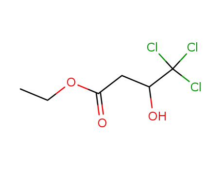 Molecular Structure of 19486-93-2 (Butanoic acid, 4,4,4-trichloro-3-hydroxy-, ethyl ester)