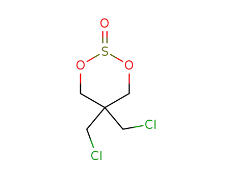 Molecular Structure of 2210-05-1 (1,3,2-Dioxathiane, 5,5-bis(chloromethyl)-, 2-oxide)