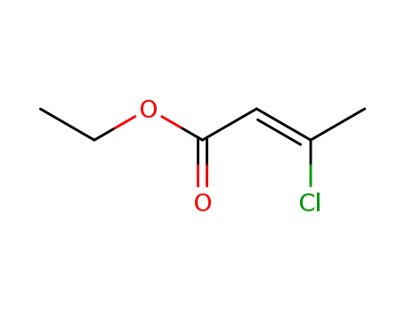 Molecular Structure of 6127-93-1 (2-Butenoic acid, 3-chloro-, ethyl ester, (Z)-)