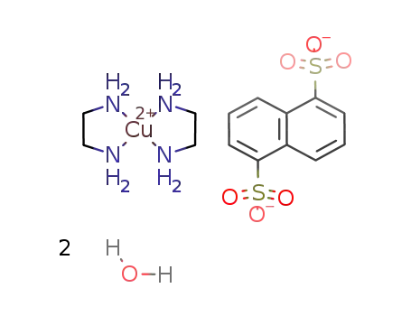 bis(ethylenediamine)copper(II) 1,5-naphthalenedisulfonatedihydrate