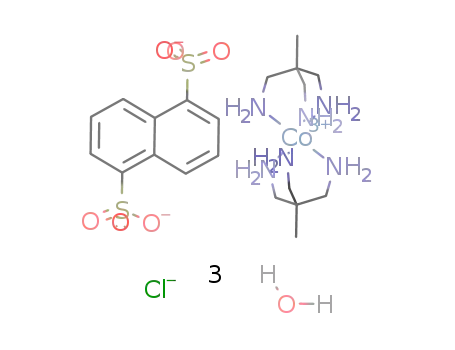 Co(1,1,1-tris(aminomethyl)ethane)2(1,5-naphthalenedisulfonate)Cl(H2O)3