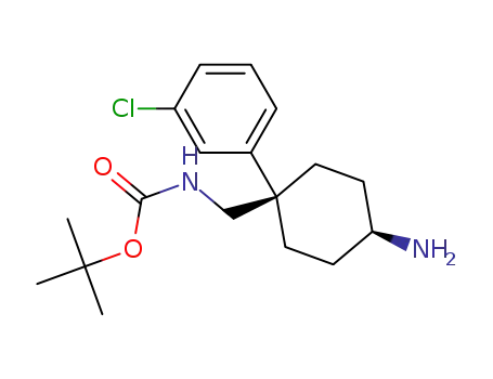 [cis-4-amino-1-(3-chlorophenyl)-cyclohexylmethyl]-carbamic acid tert butyl ester