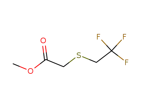Molecular Structure of 675-81-0 (Acetic acid, [(2,2,2-trifluoroethyl)thio]-, methyl ester)