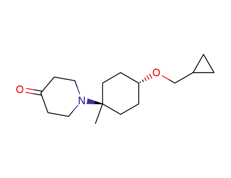 1-{trans-4-[(cyclopropylmethyl)oxy]-1-methylcyclohexyl}-4-piperidinone