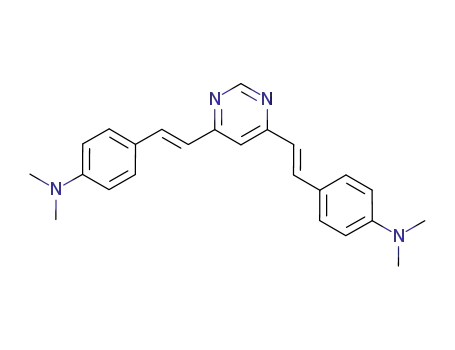 4,4′-(1E,1′E)-2,2′-(pyrimidine-4,6-diyl)bis(ethene-2,1-diyl)bis(N,N-dimethylaniline)