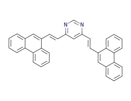 (E,E)-4,6-bis[2-(phenanthren-9-yl)vinyl]pyrimidine