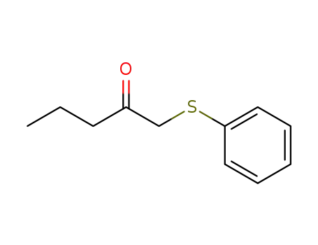 Molecular Structure of 38793-73-6 (2-Pentanone, 1-(phenylthio)-)