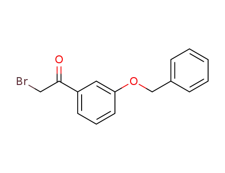 Molecular Structure of 19381-40-9 (2-bromo-1-[3-(phenylmethoxy)phenyl]ethan-1-one)