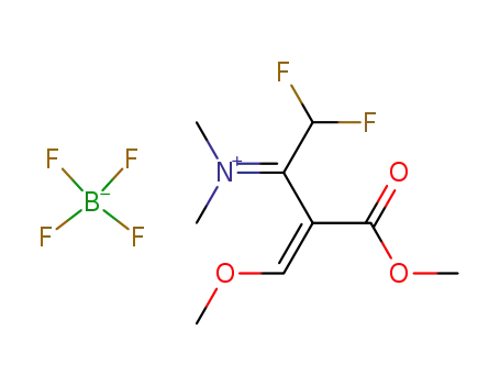N-[(2E)-1-(difluoromethyl)-3-methoxy-2-(methoxycarbonyl)prop-2-en-1-ylidene]-N-methyl-methanaminium tetrafluoroborate