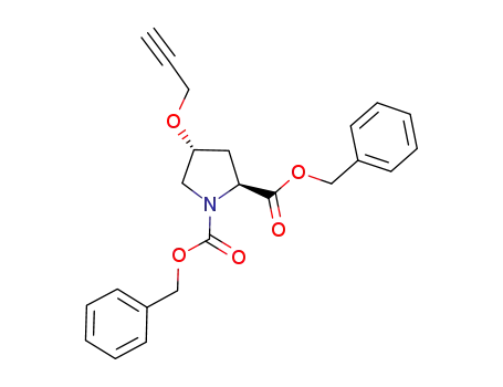 (2S,4R)-1,2-dibenzyloxycarbonyl-4-(prop-2-yn-1-yloxy)pyrrolidine