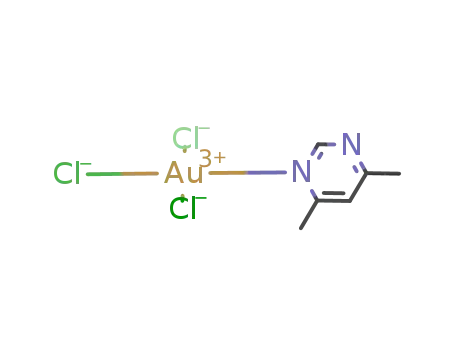Au(chloride)3(4,6-dimethylpyrimidine)