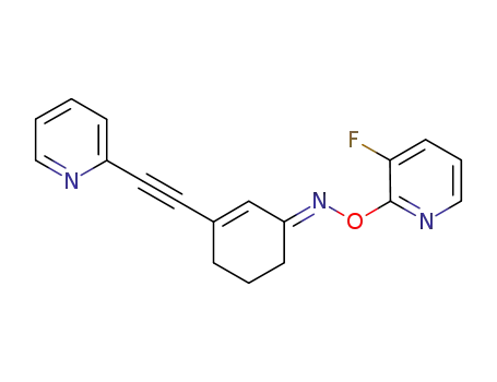 (E)-3-(pyridin-2-ylethynyl)cyclohex-2-enone O-3-fluoropyridin-2-yl oxime