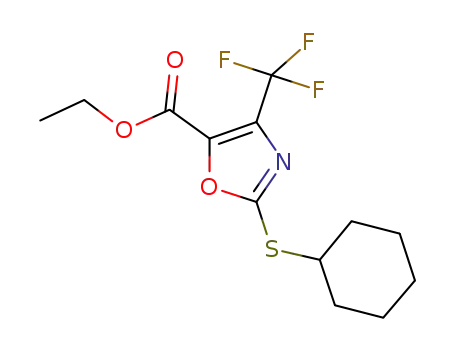 ethyl 2-(cyclohexylthio)-4-trifluoromethyloxazole-5-carboxylate