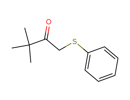 Molecular Structure of 37471-41-3 (2-Butanone, 3,3-dimethyl-1-(phenylthio)-)