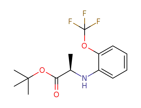 (-)-tert-butyl 2-((2-(trifluoromethoxy)phenyl)amino)propanoate