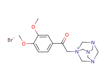 2-hexamethylenetetramino-1-(3,4-dimethoxyphenyl)ethanone-2-ium bromide