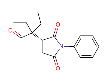 (R)-2-(2,5-dioxo-1-phenylpyrrolidin-3-yl)-2-ethylbutanal