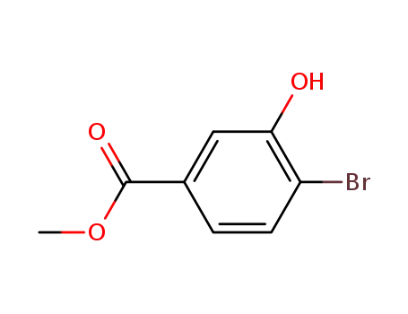 Molecular Structure of 106291-80-9 (METHYL 4-BROMO-3-HYDROXYBENZOATE)
