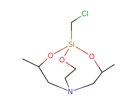 Molecular Structure of 57078-93-0 (2,8,9-Trioxa-5-aza-1-silabicyclo[3.3.3]undecane,
1-(chloromethyl)-3,7-dimethyl-)
