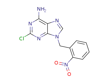 2-chloro-9-(2-nitrobenzyl)-9H-purin-6-ylamine