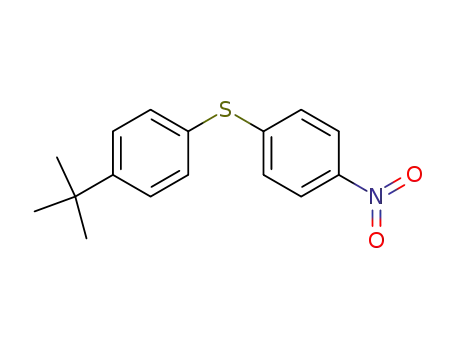 Molecular Structure of 62248-45-7 (Benzene, 1-(1,1-dimethylethyl)-4-[(4-nitrophenyl)thio]-)