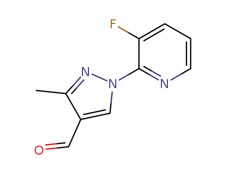 1-(3-fluoro-2-pyridyl)-3-methylpyrazole-4-carbaldehyde